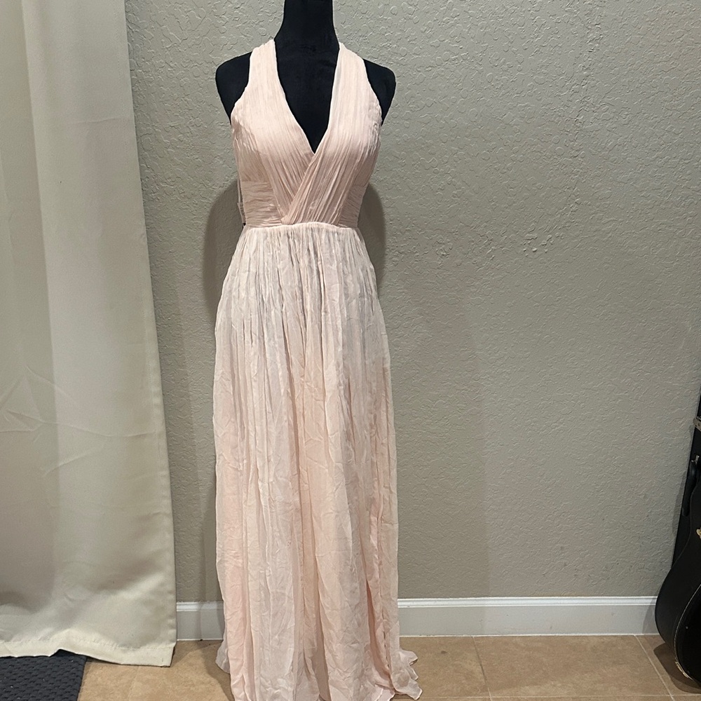 Mango Elegant Blush Maxi Dress